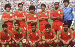 Formación de Marruecos Mundial México 1986